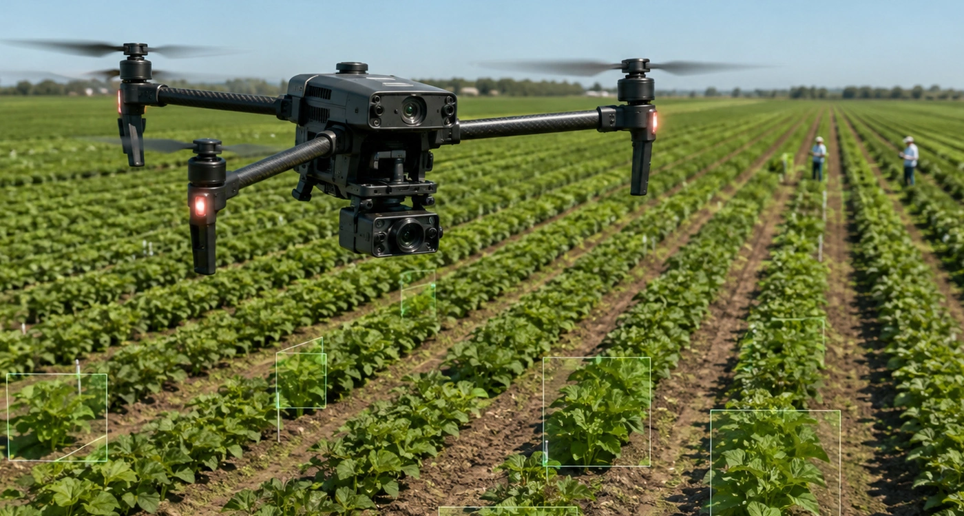 Dron už nemá jen sbírat data. Má jim rozumět rovnou za letu