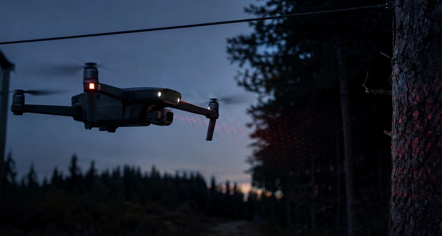 LiDAR v dronu: pomůže za tmy, dráty ale nevyřeší
